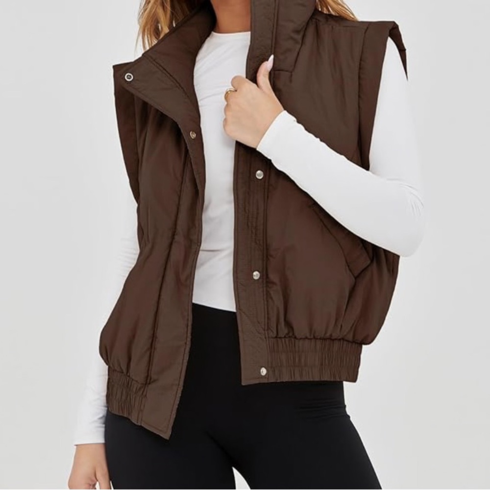 Brown Puffer Vest